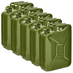 BW® Kraftstoffkanister Metall 20L - TÜV-geprüft, UN-Zulassung, Olivgrün - Robuster 20L Metallkanister für Benzin, Diesel und mehr. TÜV-zertifiziert und ideal für sichere Betankung in unter 25 Sekunden.