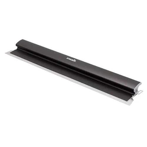 STRÜBER Flächenspachtel 1000mm mit Aluminium-Griff und Edelstahlblatt - Der STRÜBER Flächenspachtel ist ideal für das Spachteln und Verputzen von Wänden und Decken. Mit einem ergonomischen Griff und austauschbarem Edelstahlblatt sorgt er für einfache Handhabung und hohe Lebensdauer.