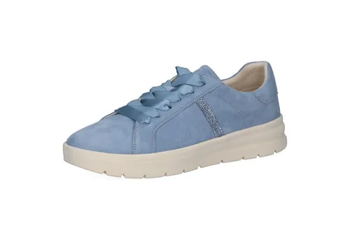 Caprice Sneaker Blau 42 EU - Stylische Sneaker in Hellblau, Größe 42. Aus hochwertigem Veloursleder mit bequemem Textil-/Leder-Innenmaterial. Ideal für lässige Outfits und den ganzen Tag tragbar.