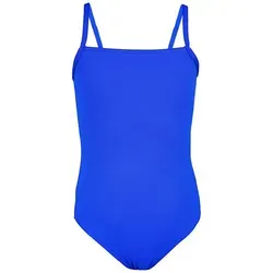 Aquarti Badeanzug Aquarti Mädchen Badeanzug mit Spaghettiträgern Streifen blau 134