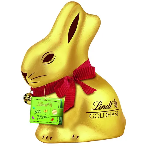 Lindt GOLDHASE mit Geschenkumschlag, 200 g - Der Lindt Goldhase ist eine beliebte Schokoladenfigur zu Ostern, perfekt für persönliche Botschaften. Ideal als Geschenk oder Dekoration, um das Fest unvergesslich zu machen. Genießen Sie die Schweizer Schokoladentradition!