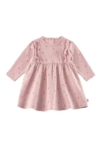 Sterntaler Kleid Blümchen - Langarm Baby Kleid aus Baumwolljersey - Kleider für Baby-Mädchen - Bequemes Langarmkleid mit hübschem Blümchen-Druck, ideal für Herbst und Winter, mit praktischer Knopfleiste für einfaches An- und Ausziehen.
