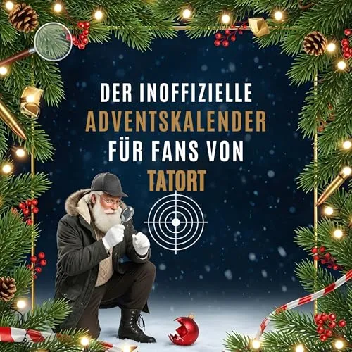 Der inoffizielle Adventskalender für Fans von Tatort - Humorvoller Adventskalender mit 24 Überraschungen für echte Tatort-Fans, der die Vorweihnachtszeit zum Krimi-Highlight macht.