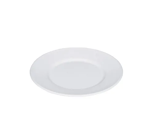 Riess Suppenteller Classic Weiss 26 cm - Flacher Teller - Suppenteller aus hochwertigem Emaille, hygienisch und bakterienhemmend. Perfekt für warme Speisen und zeitlose Eleganz in deiner Küche.