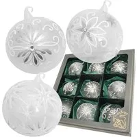 Krebs Glas Lauscha Weihnachtskugeln 9-tlg. 8cm von Krebs Glas Lauscha