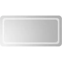 vidaXL LED-Badspiegel 100x50 cm - Stylischer Badspiegel mit IP65-Schutzart, wasserdicht und ideal für jedes Badezimmer. Ausgestattet mit praktischer USB-Schnittstelle für einfache Bedienung und einfacher Montage.