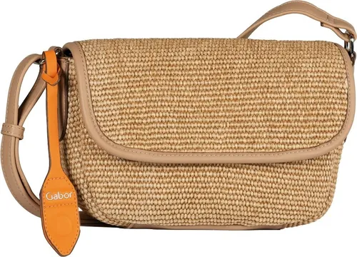 Gabor Umhängetasche Top Zip Flap Bag, Beige - Stylische Umhängetasche aus hochwertigem Polyurethan mit verstellbarem Schulterriemen und praktischem Magnetverschluss. Perfekt für den täglichen Gebrauch und trendige Outfits.