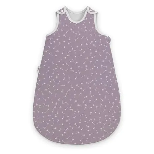Ehrenkind® Babyschlafsack 2.5 TOG | Bio-Baumwolle | Größe 86/92 | Farbe Flieder Pusteblume - KUSCHELIG & SICHER - Der Ganzjahres Babyschlafsack aus hochwertiger Bio-Baumwolle bietet optimalen Komfort und Bewegungsfreiheit. Ideal für jede Jahreszeit, pflegeleicht und in verschiedenen Farben erhältlich.