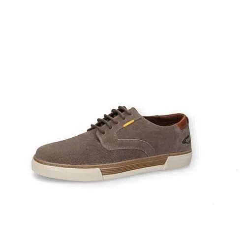 camel active Herren Sneaker 54BL012, Khaki, 41 EU - Herren-Sneaker aus echtem Rauleder mit authentischer Optik, robuster TR-Sohle für gute Rutschfestigkeit und bequemer Lederinnensohle.