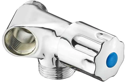 Cornat Maschinen-Einfachventil 1/2 Zoll AG - Touch-On-Wasserhahn für Badezimmerwaschbecken, ideal für den Anschluss von Wasch- und Spülmaschinen mit Rückflussverhinderer, verchromt für Rostschutz.