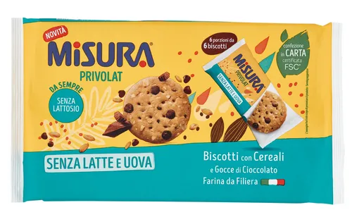 Misura Privolat Kekse mit Müsli und Schokoladentropfen Laktosefrei 280g