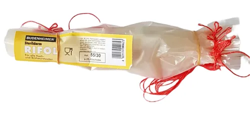 25x Sterildarm Budenheimer Rifol Kunstdarm Kaliber 55/30 für Koch und Brühwurst