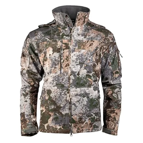Mil-Tec Softshelljacke SCU 14 für Herren • Taktische Outdoor Funktionsjacke • Atmungsaktive, winddichte & wasserabweisende Übergangsjacke • Ideale Freizeitjacke oder Wanderjacke • WASP I Z1B, M