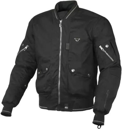 MACNA BASTIC FLAT BLACK XXL Schutzjacke - Hochwertige textile Sommerjacke für optimalen Schutz und Komfort beim Fahren, ideal für warme Tage.