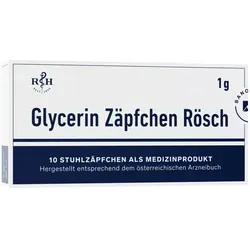 Glycerin Zäpfchen Rösch 1 g gegen Verstopfung
