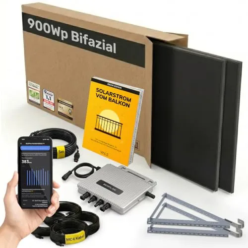 VALE Balkonkraftwerk Bifazial 900 Wp