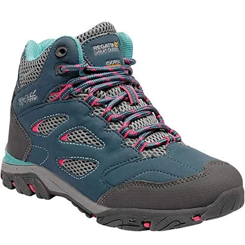 Regatta Holcombe IEP Halbhohe Wanderstiefel - Wasserdichte, atmungsaktive Wanderschuhe aus PU-Nubukleder mit Hydropel-Technologie und verschweißten Nähten – ideal für jedes Abenteuer im Freien.