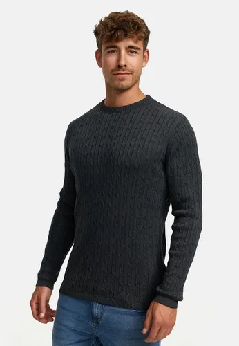 Kronstadt Strickpullover Herren KSCable Pullover Herrenpullover Feinstrickpullover mit Rundhalsausschnitt