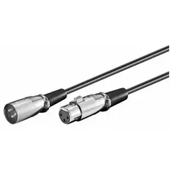 Microconnect XLRMF5 5m XLR Audio-Kabel schwarz - Hochwertiges 5m XLR Audio-Kabel für eine klare Klangübertragung. Ideal für professionelle Anwendungen in der Musik- und Veranstaltungstechnik.