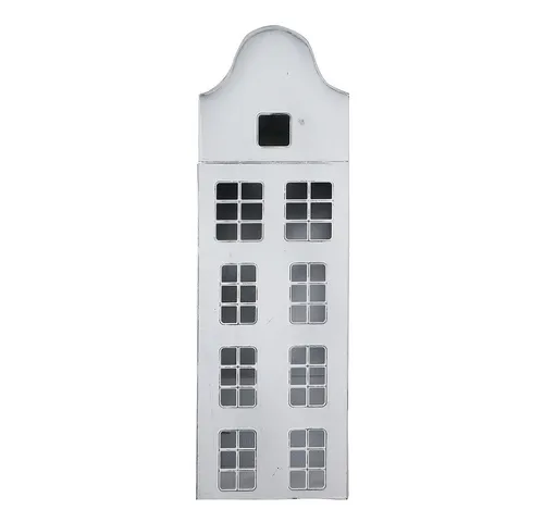 Grafelstein Kerzenlaterne Laterne MAISON weiß shabby chic Metallhaus zum Beleuchten H41cm Dekoha