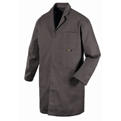 teXXor Arbeitskittel 8066XL - Unisex grau, Größe 56/58 (XL) - Robuster Arbeitskittel aus 100% Baumwolle mit langen Ärmeln, ideal für Profis. Extra starke Nahtverarbeitung und praktische Taschen für optimalen Komfort.