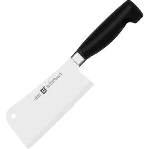 Zwilling Hackmesser Vier Sterne 31095-151 - Fleischbeil mit eisgehärteter FRIODUR-Klinge für langanhaltende Schärfe und Korrosionsbeständigkeit. Ideal zum Hacken und Zerkleinern von Fleisch, Gemüse und Kräutern. Ergonomischer Kunststoffgriff für optimalen Halt.
