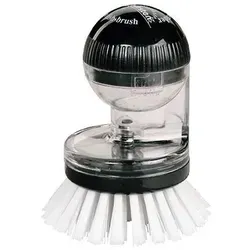 Haug Spüli Rondo Knopfbürste mit Spülmittelspender weiß