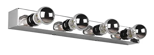 Trio Leuchten Wandleuchte Theatro, Chrom, 55x6 cm - Moderne Wandleuchte in Chrom für stilvolle Innenbeleuchtung, ideal für Akzentbeleuchtung und stimmungsvolle Atmosphäre.