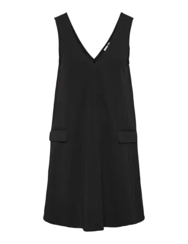 YAS Damen Yasmalea Sl Dress Kleid, Schwarz, Größe S von YAS