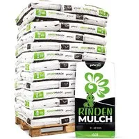 GALAMIO Rindenmulch, Palette mit 39 Stück - Hochwertiger Rindenmulch für die natürliche Gartenpflege. Ideal zur Bodenabdeckung, fördert die Humusbildung und schützt Pflanzenwurzeln vor extremen Temperaturen.