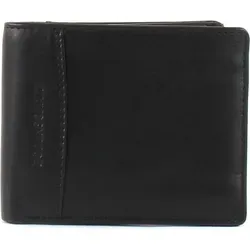 Bodenschatz Geldbörse Priness Herren 020153 schwarz - Hochwertige Leder Geldbörse mit RFID-Schutz, ideal für sicheres Aufbewahren von Bargeld und bis zu 8 Karten. Praktisches Design für den Alltag.