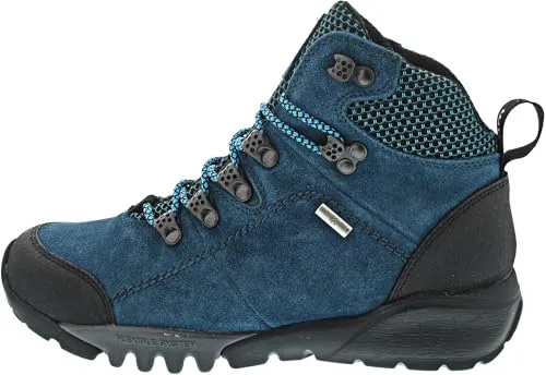 Waldläufer H-Amiata Schnürstiefel Blau von Waldläufer