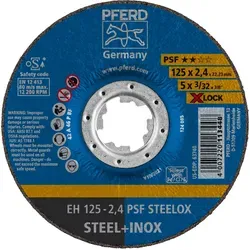 Pferd Trennscheibe EH 125x2,4 mm X-LOCK gekröpft Universallinie PSF STEELOX für