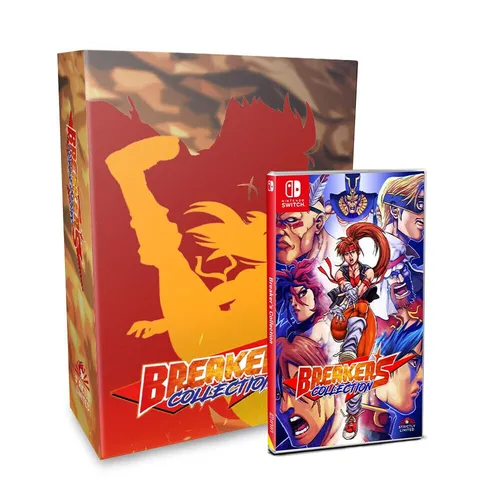 Breakers Collection Collectors Edition - Switch [EU Version] - Nintendo Switch Action-Kampfspiel mit 10 Charakteren, inklusive lokaler und Online-Spielmodi. Die Collector's Edition bietet exklusive Sammlerstücke wie ein Acryl-Diorama und Soundtrack.