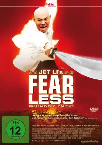 Fearless (Jet Li) - DVD-NEU: Action & Biografie - Inspirierender Actionfilm über den legendären Kung-Fu-Meister Huo Yuanjia, der für seinen Mut und seine Entschlossenheit bekannt ist. Ideal für Liebhaber von Sport- und Biografiefilmen.