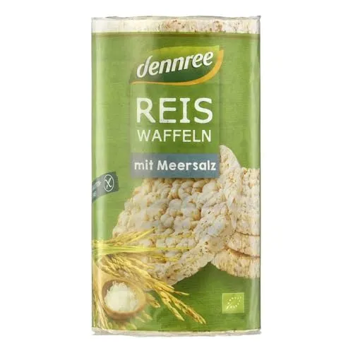 dennree Reiswaffeln mit Meersalz (100 g) - Bio von dennree