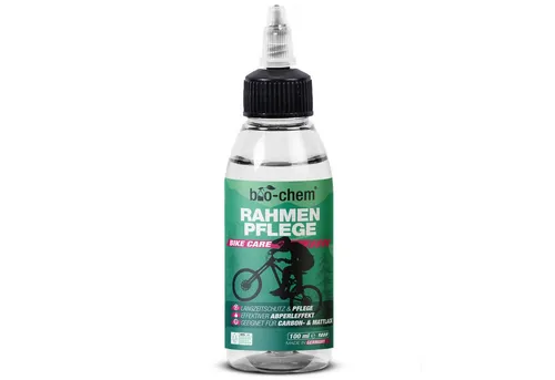 bio-chem Fahrrad Rahmenpflege Imprägnierpflege mit Abperleffekt 100 ML Zweiradreiniger (Einzelprodukt, [- Rahmenpflege 100 ml Schutz & Glanz mit langanhaltendem Abperleffekt)