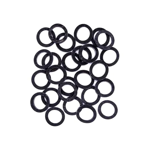 Produktbild EPDM Gummi Flachdichtung 3/8 Zoll (14.5 x 10 x 2 mm) – 25 Stück – sichere Abdichtung für Wasser- und Heizungsinstallationen