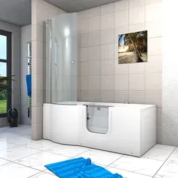 Seniorendusche und Wanne mit Whirlpool S12D-AIR-R-EC 85x170cm