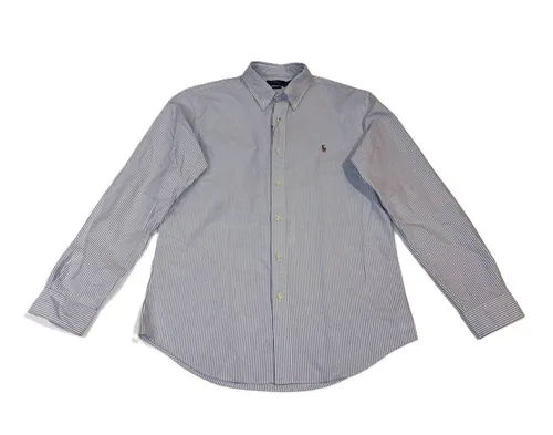 Polo Ralph Lauren Langarmhemd M - Klassisches Design - Hochwertiges Langarmhemd aus 100% Baumwolle in Größe M. Das zeitlose Oxford-Material sorgt für angenehmen Tragekomfort und Stil im Alltag.