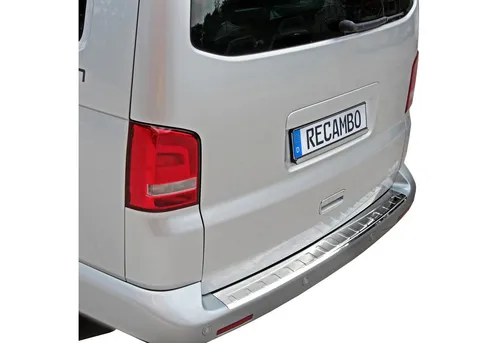RECAMBO Ladekantenschutz für VW T6 - 130CM Stoßstangenschutz - Abdeckblenden aus 100% rostfreiem Edelstahl, idealer Schutz für die Stoßstange und perfekte Passform, die Ihr Fahrzeug aufwertet.
