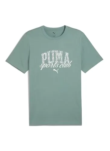 PUMA T-Shirt CLASS GRAPHIC TEE - Sportliches Print-Shirt aus 100% Baumwolle, ideal für aktive Tage, in der trendigen Farbe Green Moon.