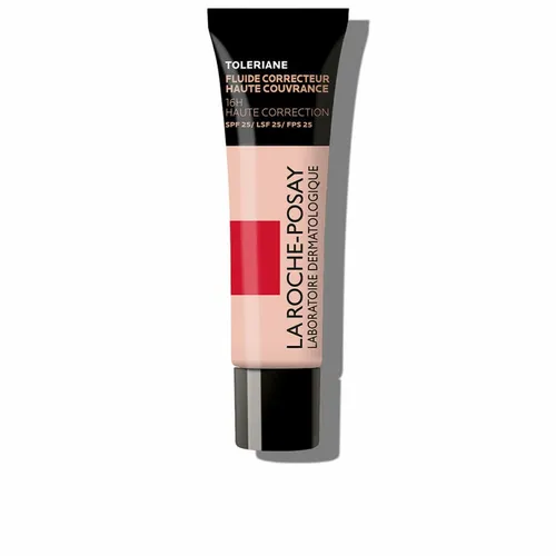 La Roche-Posay Toleriane Korrigierendes Make-Up-Fluid mit LSF 25, Farbe: Rosé Nr. 18 - Make-up für Mischhaut bis fettige empfindliche Haut, bietet bis zu 16 h Deckkraft und nutzt die Vorteile von Thermalwasser für einen ebenmäßigen Teint.