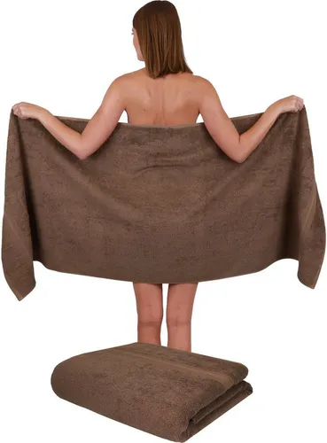 Betz Gold Saunatücher Set (2 Stück) XXL 70x200 cm - Saunatücher aus 100% Baumwolle, weich und hautsympathisch. Ideal für Sauna, Bad oder Strand. Strapazierfähig und bei 60 Grad waschbar.