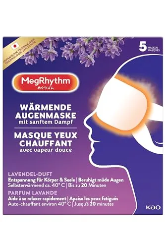 MegRhythm Gentle Steam Lavender Augenmaske 5 Stk von MegRhythm