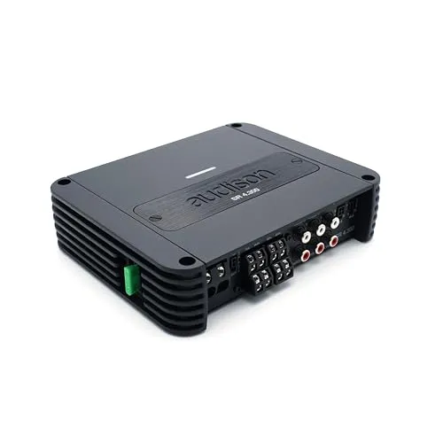 Audison SR 4.300 – Kompakter 4-Kanal-Class-D-Verstärker - Car-HiFi-Endstufen mit 4x130W RMS-Ausgabe, ideal für platzsparende Installationen in Fahrzeugen und beeindruckende Klangqualität dank effizienter Klasse-D-Technologie.
