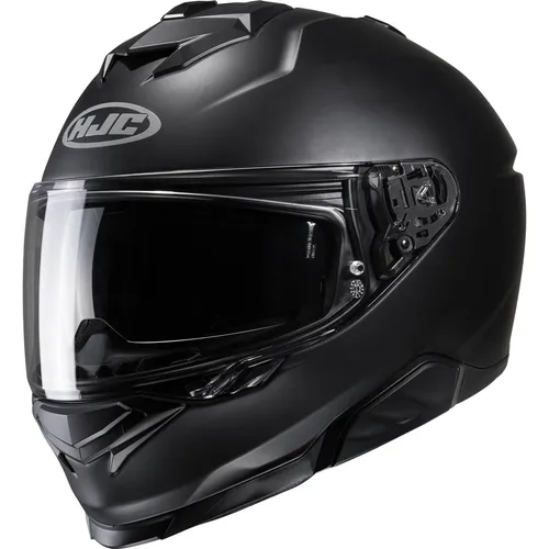HJC Motorrad Helm i71 Solid XXS - Integralhelm mit Sonnenblende - Motorradhelm, ideal für alle Jahreszeiten mit integriertem Sonnenvisier und optimaler Belüftung für maximalen Komfort beim Fahren.