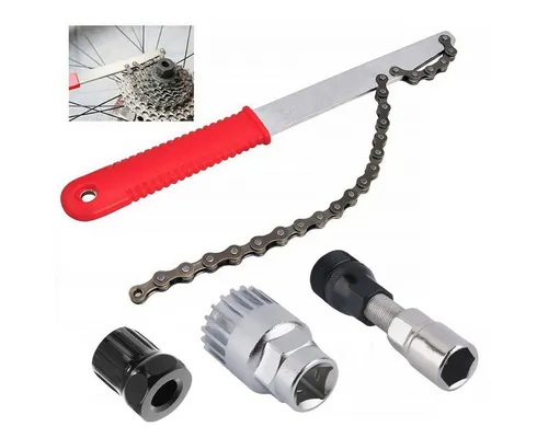 MidGard Fahrradwerkzeugset Werkzeugset Kettenpeitsche Zahnkranz-Abzieher Tretlager Kurbelabzieher