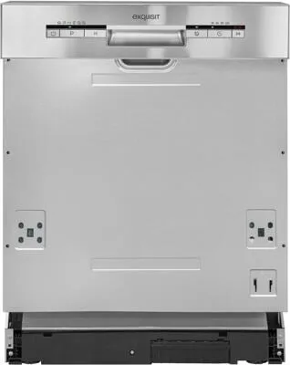 Exquisit EGSP1012-EB-030E Teilintegrierter Geschirrspüler - Geschirrspüler mit 12 Maßgedecken, 6 Programmen und EcoProgramm für energieeffizientes Spülen. Ideal für moderne Küchen mit integriertem Design.