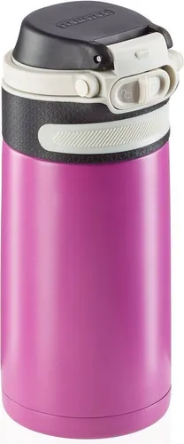Leifheit Thermoflasche Flip, 350 ml - Isolierbecher für unterwegs - Thermobehälter, 100 % dicht und auslaufsicher - ideal für Kaffee oder Tee on-the-go.